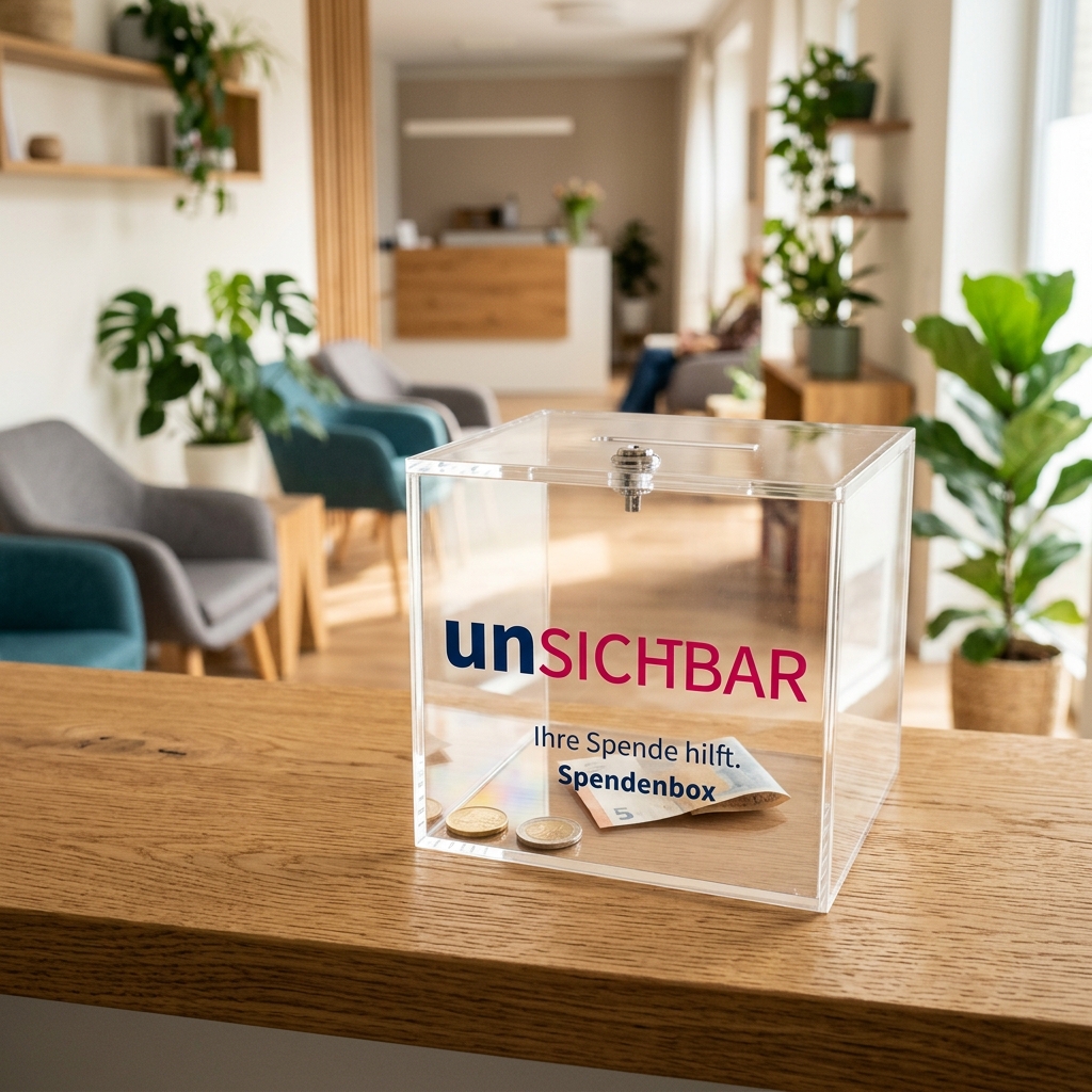 unSICHTBAR Spendenbox